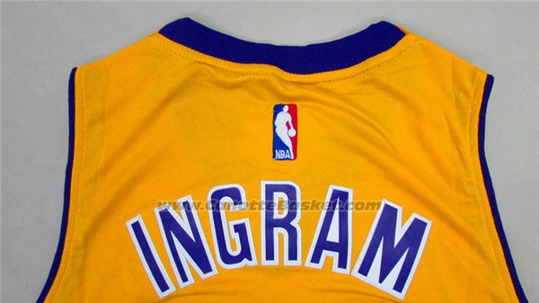 Maglia Los Angeles Lakers Brandon Ingram #14 Giallo